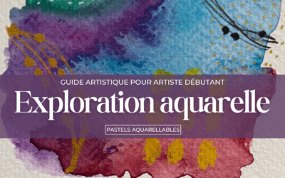 Mon premier essai des pastels aquarellables – magie garantie !